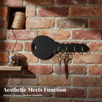Key Shaped Wall Hook Bohemian Decorative Wall Mounted Key Holder 4 Hooks home Decoration for Hallway