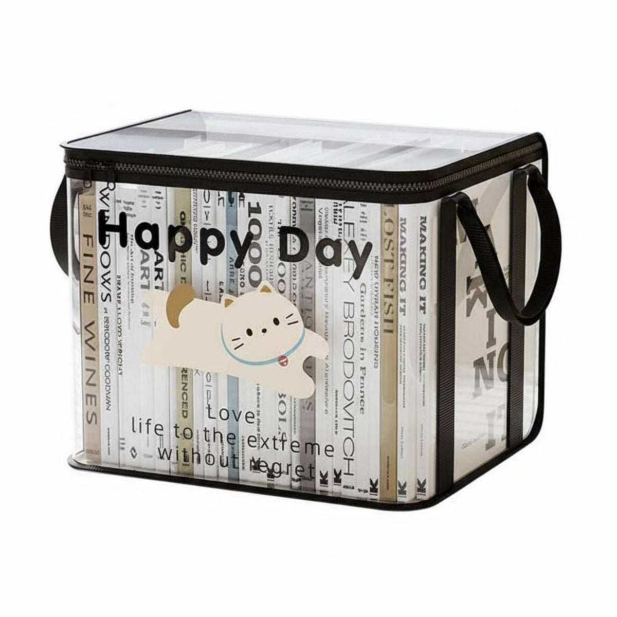 Clear Textbook holder Large Capacity Clear Book Tote closure mechanism Closure for Parents
