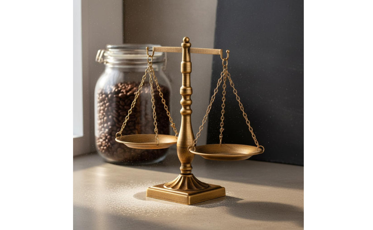 Metal Balance Statue Antique Charm Desktop Sculpture for Office