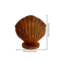 Shell Planter Textured Shell Flower Pot Sculptural for Patio, Balcony