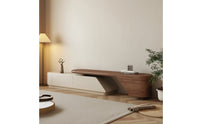 TV Cabinet Extendable TV Cabinet with Storage Low-Profile Media Console for Living Room, Small Apartments