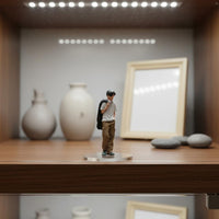 1/64 Scale Male Figure Realistic Detail Resin Man Figurine Painted Miniature Person for Collectors