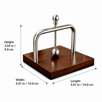 Geometric Napkin Holder, Freestanding Serviette Holder for Kitchen Counter, Modern Iron Table Napkin Dispenser