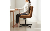 Adjustable Height Study Chair Comfortable Modern Computer Chair Ergonomic Backrest Home Furniture for Students, Women, Bedroom, Dorm Room
