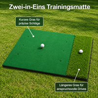 Golf mat garden 1.2x1.5m, precision hitting mat for beginners with guide lines, indoor & outdoor EVA base, green grass surface