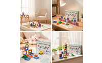Shape Matching Game with Cards Educational Shape Matching Game with Bell Puzzle Spatial Thinking Toy Brain Teaser