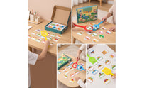 Fly Catching Game Easy to Learn Card Game with Paddles Toy Colorful Fun for Preschoolers, Classroom, Travel