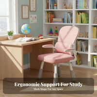 Sturdy Construction Height Adjustable Study Chair Soft Padded Seat Adjustable Student Chair Anti-Slip Feet Stable 4-Leg Design for Primary School Students, Teenagers, Homework, Reading, Home, Bedroom