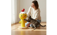 Long-Lasting Vertical Sisal Cat Scratcher Less Shedding Wooden Frame Cat Scratcher Stable Base for Cats, Kittens