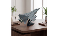Metal Fighter Aircraft Model with Display Stand Realistic Die-Cast Fighter Model Collectible Model Long-Lasting for Aviation Enthusiasts, Office