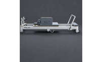 Foldable Pilates Reformer with Sitting Box and Jump Board Aluminum Pilates Reformer with Dual Resistance Resistance Long-Lasting Fitness Equipment Portable for Rehabilitation Patients, Home Gym, Private Studio