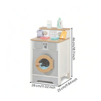 Toy Laundry Appliance Sturdy Laundry Appliance Toy Compact Washer and Dryer Playset for Young Children, Daycare, Classroom