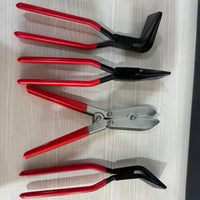 4 Pieces Sheet Metal Pliers Black Coated Heads Metal Bending Pliers All Steel Construction Manual Hardware
