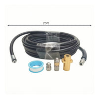 Sewer Drain Cleaning Hose with Nozzles Flexible Rotating Nozzle Wear-Resistant for Plumbers