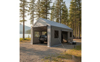 Enclosed Car Port Canopy Waterproof Carport Tent Heavy Duty Portable Garage for Homeowners, Driveway, Outdoor Storage, Backyard