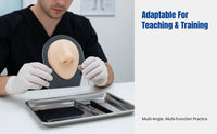 Multi-Part Silicone Facial Features Model, Ear, Nose, Eye, Brow, Tongue, Lip, Piercing Practice, Teaching Display