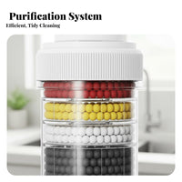 6-Layer Filtration Anti-Splash Faucet Purifier Head Removes Impurities Rotating Splash Filter Faucet Head Easy Installation for Dish Washing