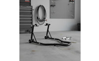 Motorcycle Paddock Stand Heavy-Duty Front Rear Wheel Stand High Load Capacity Motorcycle Wheel Lift for Workshop, Garage