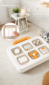 Montessori Busy Board for Toddlers - Fine Motor Skills Training Toy