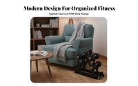 Space-Saving Design Dumbbell Rack Heavy-Duty Steel Construction Dumbbell Storage Rack Non-Slip Base 3-Tier Weight Holder Stable Load-Bearing for Home