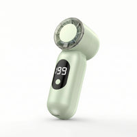 Compact Handheld Fan with Digital Display Rechargeable Portable Fan with Digital Display for Travelers