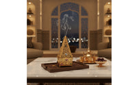 Metal Incense Burner with Scoop Decorative Pyramid Incense Burner Censer Vintage-Style Decor Antique