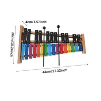 27-Note Xylophone with Mallets Lightweight Xylophone Percussion Kit Portable Percussion Instrument Set for Classroom