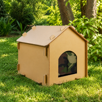 Large Green Cat House, 4-Season Cat Shelter with Cat Flap, Insulated & Waterproof, with Asphalt Roof & Foldable Roof