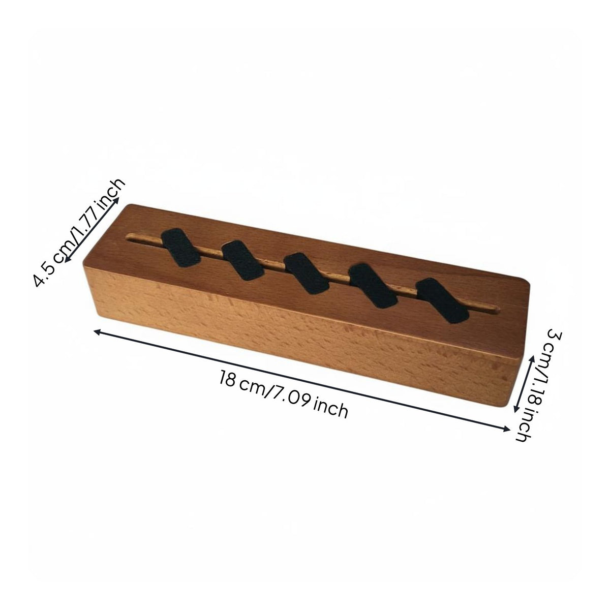 Wooden Guitar Pick Holder Solid Wood Wooden Guitar Pick Box Compact and Portable
