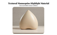 Full Hip Design Half Body Mannequin Solid Wood Base Bra Display Mannequin Sturdy Lingerie Display Form Portable for Clothing Designers, Fashion Present Organizers, Boutiques, Retail Shop S, Window Displays, Photography Studios