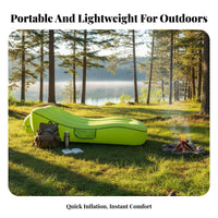 Lightweight Wind-Inflated Lounger No Pump Needed Wind-Catcher Couch Waterproof Air Sofa Tear-Resistant for BeachBeachers, event Attendees, Camping, Travel, Hiking, outdoor meals