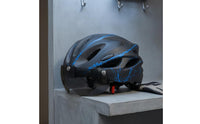 Smoked Visor Helmet with Face Visor Molded Shell Vented Cycle Helmet Ventilated