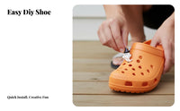 Food-Themed Shoe Fastener Easy to Use Clog Decoration Multiple Designs Available