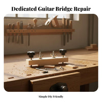Long-Lasting Construction Guitar Bridge Clamp Wear-Resistant Acoustic Guitar Bridge Repair Jig Easy To Use for Guitarists, Workshop