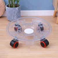Plant Trolley with Caster Wheels and Water Storage Tray, Heavy Duty Pot Stand, Indoor Outdoor Plant Pot Tray, Large Pot Rack for Garden