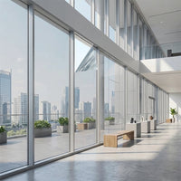 Window Film Privacy and Window Tint for Home Office, Bidirectional Visibility Privacy Film with Heat Insulation, Cling PVC Window Tint Film