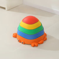 Animal-Shaped Crab Stepping Stone Sensory Stepping Stone with Textured Top Stackable Toy Sturdy for Obstacle Course