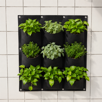 Wall-Mounted Planting Bags for Home Decor, Air Purifying Plant Pockets