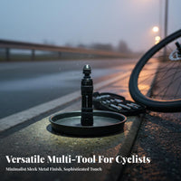 Tubeless Tire Repair Kit Aluminum Alloy Body Cycle Tire Plug Kit Portable Cycle Puncture Plugger Tool for Mountain Bikers, Cyclists