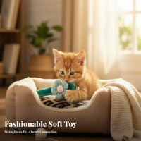 Flower Cat Cute Design Soft Flower Soft Pet & Comfortable Soft Pet Neckband for Daily Wear, Photo Shoots, Parties