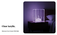 Transparent Surprise Box Organizer High Clarity Clear Acrylic Display Box Acrylic Storage Organizer Particles Proof for Desk