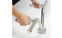 T-Shape Attachment Handle Back Training Multiple Grip Lat Bar Smooth Polished Finish
