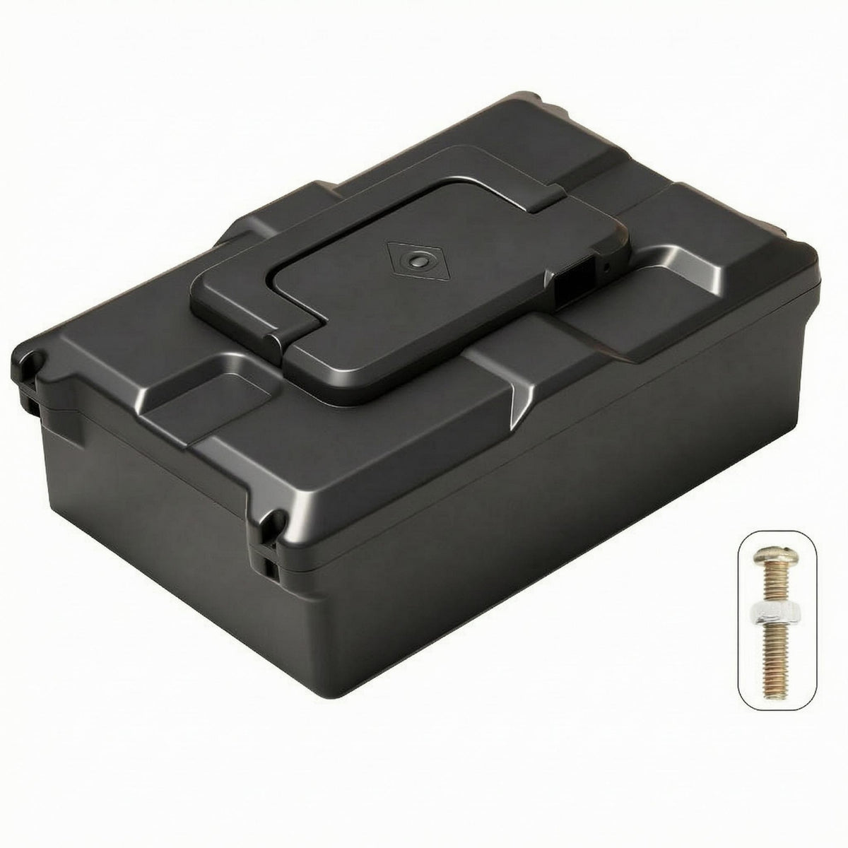 Shielding Electric Bicycle Battery Box Hard Plastic Portable Battery Housing Integrated Handle Thickened
