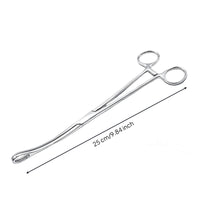 Clamping Forceps Stainless Steel Sponge Clamp Loop-Handled-Handled Forceps Long Slender