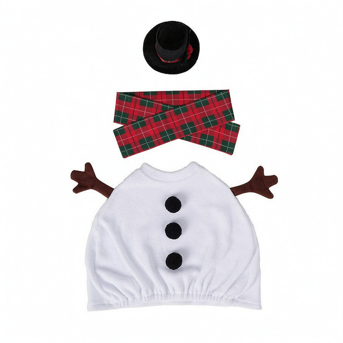 Porch Goose Outfit Winter-Themed Porch Goose Costume Plaid for Yard, Homeowners