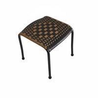 adaptable Small Woven Stool Portable Woven Rattan Stool Lightweight Low Seat long-lasting Frame for Homeowners, Interior Decorators, Fishing, Entryway, exteriordoor, Living Room
