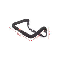 Child Seat Guard Rail with Latch Padded Cycle Safety Guard Rail Safety Fence Openable for Toddlers, Family Commutes