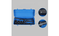 Socket Wrench Set with Case Heavy-Duty Socket Set with Carrying Case 12-Point Tools for Amateur Mechanics, Auto Repair, Garages, Workshops
