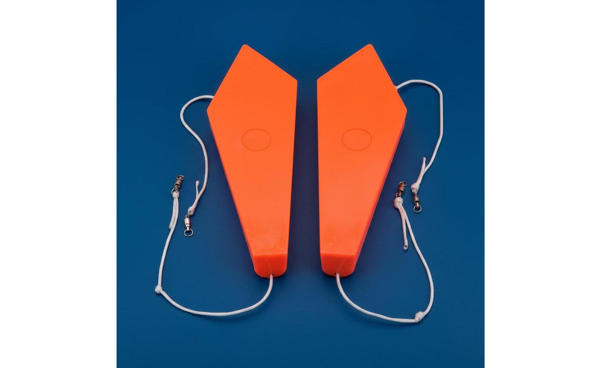 2 Pieces Surface Trolling Diver Stable Action Side Planer Board Pair Anti-Entanglement