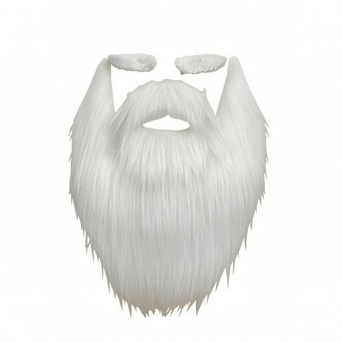 Santa Beard Set Elastic Straps White Santa Costume Beard Soft-Textured